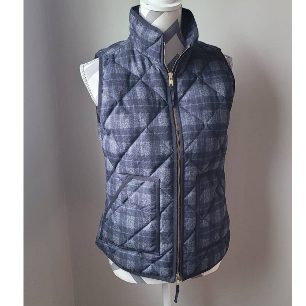 J. Crew Factory Women's Full-Zip Quilted Vest XS